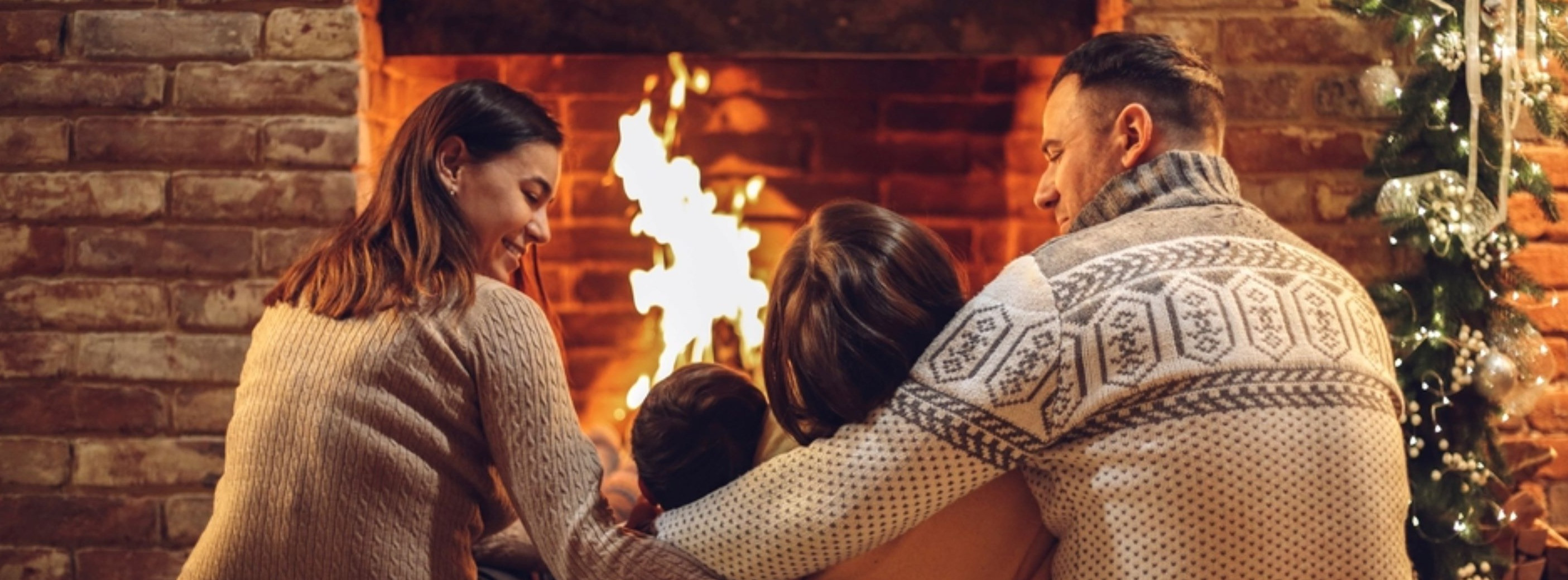 Chalet with fireplace
